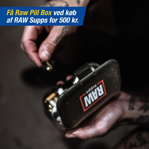 Kb RAW Supps for 500 kr og f en RAW Supps Pill Box